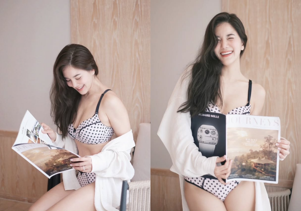 อื้อหือ! "ก้อย รัชวิน" เปิดภาพใส่ชุดชั้นใน น่ารักมาก "พี่ตูน" เป็นตากล้อง